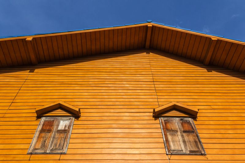 Wood Siding with Fresh Paint